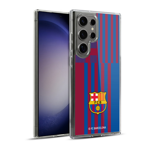 FC Barcelona 2021/22 CREST KIT Home Soft Gel Case for Samsung Galaxy S23 Ultra 5G & MagSafe