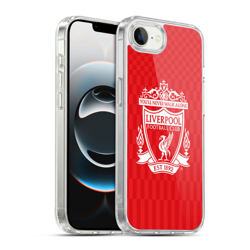 Liverpool Football Club Crest Designs White Home Soft Gel Case for Apple iPhone 16e / Apple iPhone 17e & MagSafe