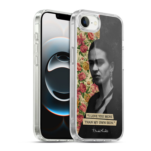 Frida Kahlo Portraits And Quotes I Love You Soft Gel Case for Apple iPhone 16e / Apple iPhone 17e & MagSafe