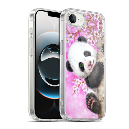Kayomi Harai Animals And Fantasy Cherry Blossom Panda Soft Gel Case for Apple iPhone 16e / Apple iPhone 17e & MagSafe