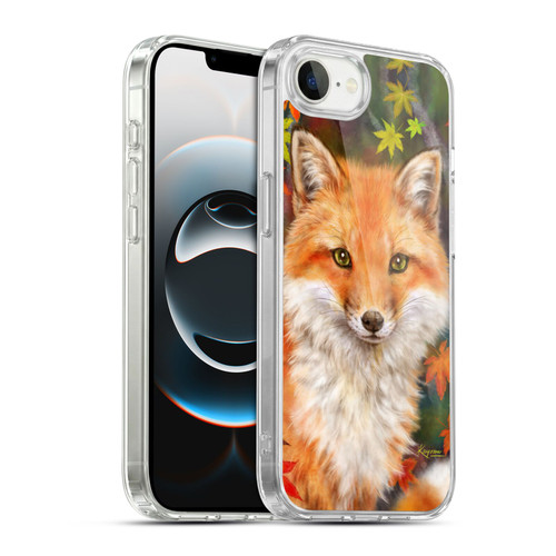Kayomi Harai Animals And Fantasy Fox With Autumn Leaves Soft Gel Case for Apple iPhone 16e / Apple iPhone 17e & MagSafe