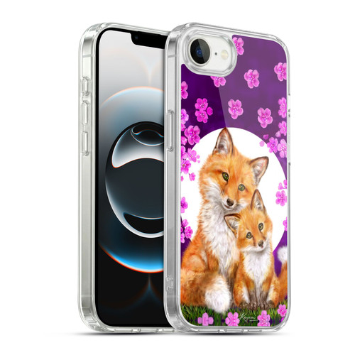Kayomi Harai Animals And Fantasy Mother & Baby Fox Soft Gel Case for Apple iPhone 16e / Apple iPhone 17e & MagSafe