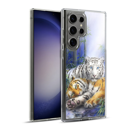 Kayomi Harai Animals And Fantasy Asian Tiger Couple Soft Gel Case for Samsung Galaxy S23 Ultra 5G & MagSafe
