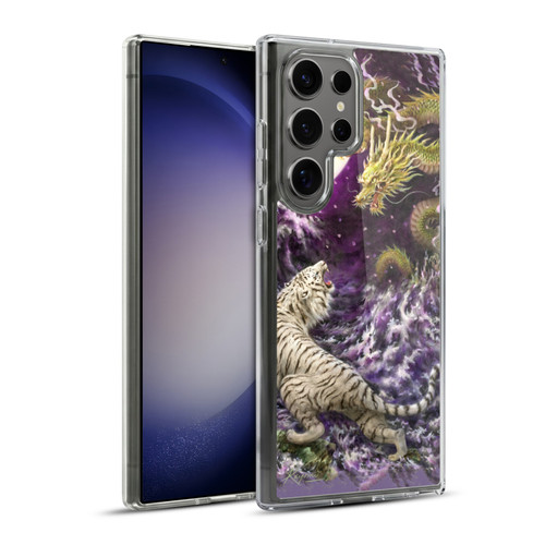 Kayomi Harai Animals And Fantasy Asian Tiger & Dragon Soft Gel Case for Samsung Galaxy S23 Ultra 5G & MagSafe
