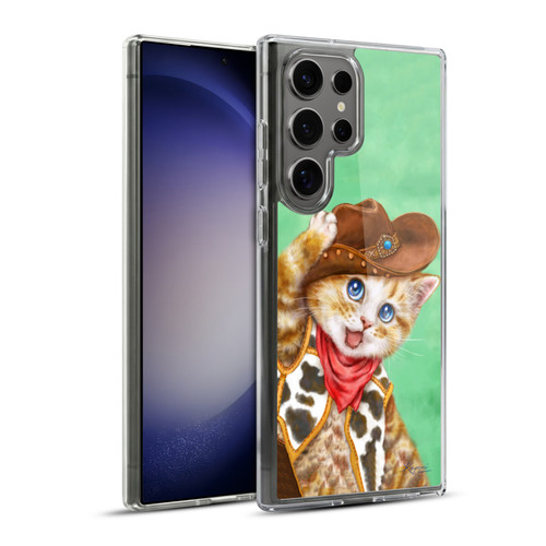 Kayomi Harai Animals And Fantasy Cowboy Kitten Soft Gel Case for Samsung Galaxy S23 Ultra 5G & MagSafe