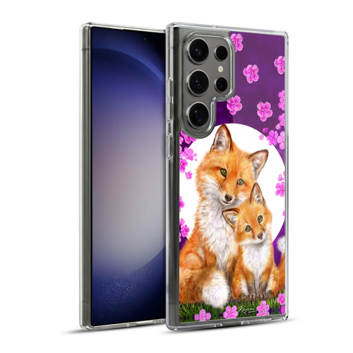 Kayomi Harai Animals And Fantasy Mother & Baby Fox Soft Gel Case for Samsung Galaxy S23 Ultra 5G & MagSafe