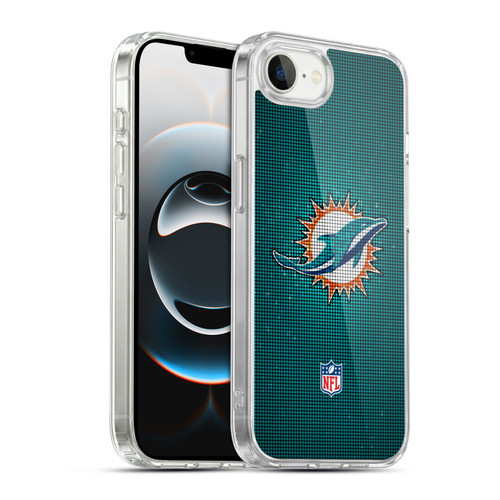 NFL Miami Dolphins Artwork LED Soft Gel Case for Apple iPhone 16e / Apple iPhone 17e & MagSafe
