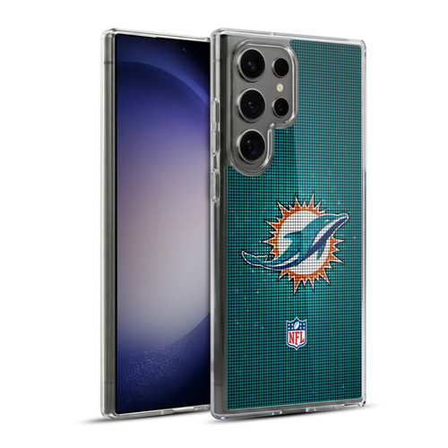 NFL Miami Dolphins Artwork LED Soft Gel Case for Samsung Galaxy S23 Ultra 5G & MagSafe