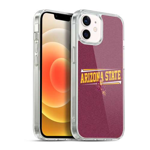 Arizona State University ASU Arizona State University Double Bar Soft Gel Case for Apple iPhone 12 / iPhone 12 Pro & MagSafe