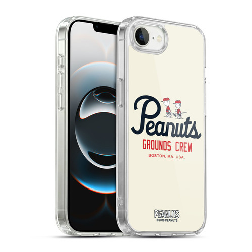 Peanuts Varsity Sports Boston Grounds Crew Soft Gel Case for Apple iPhone 16e / Apple iPhone 17e & MagSafe