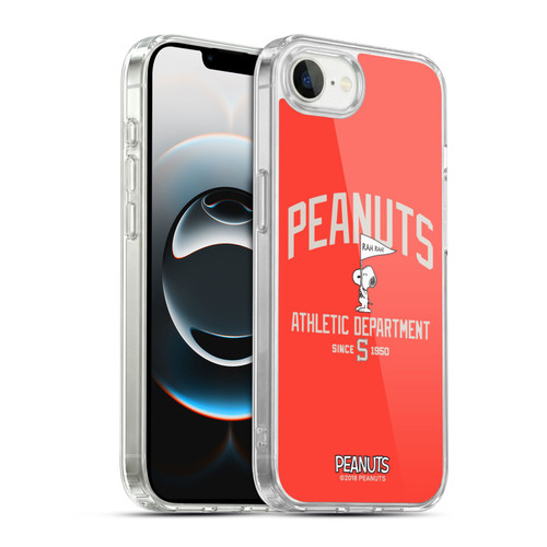 Peanuts Varsity Sports Snoopy Athletic Department Soft Gel Case for Apple iPhone 16e / Apple iPhone 17e & MagSafe