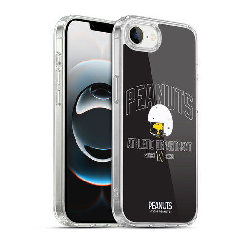 Peanuts Varsity Sports Woodstock Football Helmet Soft Gel Case for Apple iPhone 16e / Apple iPhone 17e & MagSafe