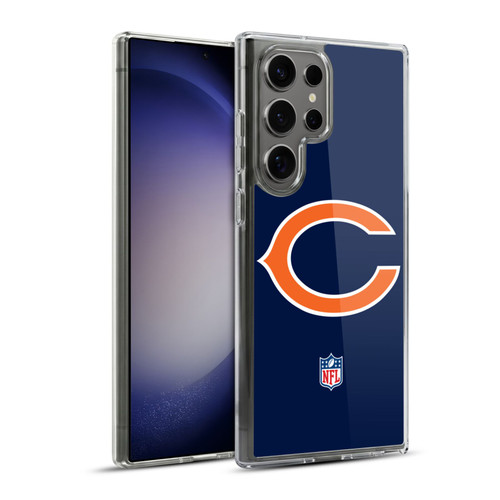 NFL Chicago Bears Logo Plain Soft Gel Case for Samsung Galaxy S23 Ultra 5G & MagSafe