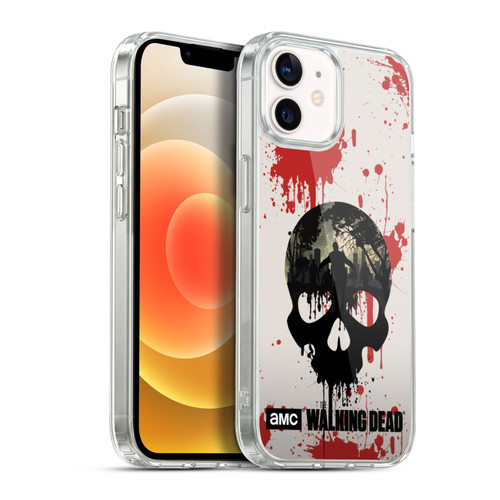AMC The Walking Dead Silhouettes Skull Soft Gel Case for Apple iPhone 12 / iPhone 12 Pro & MagSafe
