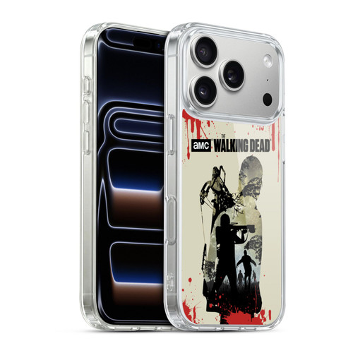 AMC The Walking Dead Silhouettes Daryl Full Soft Gel Case for Apple iPhone 17 Pro