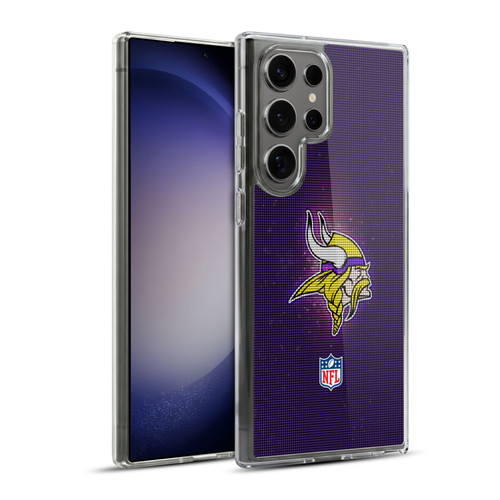 NFL Minnesota Vikings Artwork LED Soft Gel Case for Samsung Galaxy S23 Ultra 5G & MagSafe