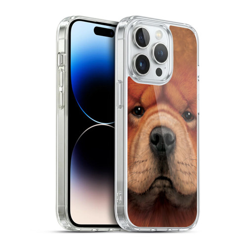 Vincent Hie Big Face Dogs Chow Soft Gel Case for Apple iPhone 14 Pro & MagSafe
