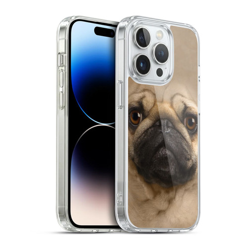 Vincent Hie Big Face Dogs Pug Soft Gel Case for Apple iPhone 14 Pro & MagSafe