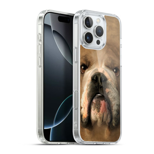 Vincent Hie Big Face Dogs Bulldog Soft Gel Case for Apple iPhone 16 Pro Max & MagSafe