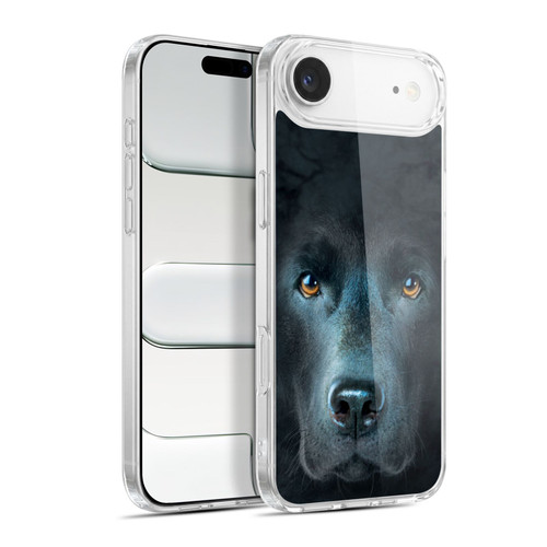 Vincent Hie Big Face Dogs Black Labrador Soft Gel Case for Apple iPhone 17 Air