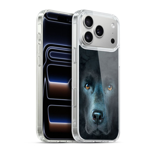 Vincent Hie Big Face Dogs Black Labrador Soft Gel Case for Apple iPhone 17 Pro Max