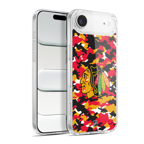 NHL Chicago Blackhawks Camouflage Soft Gel Case for Apple iPhone 17 Air