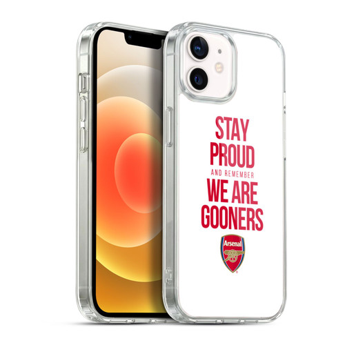 Arsenal FC Gunners Stay Proud Soft Gel Case for Apple iPhone 12 / iPhone 12 Pro & MagSafe