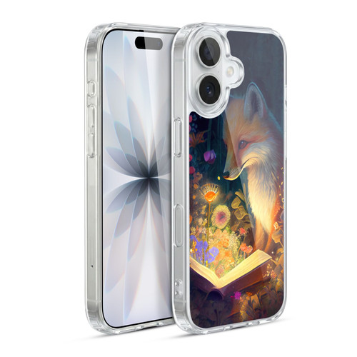 JK Stewart Art Fox Reading Soft Gel Case for Apple iPhone 17