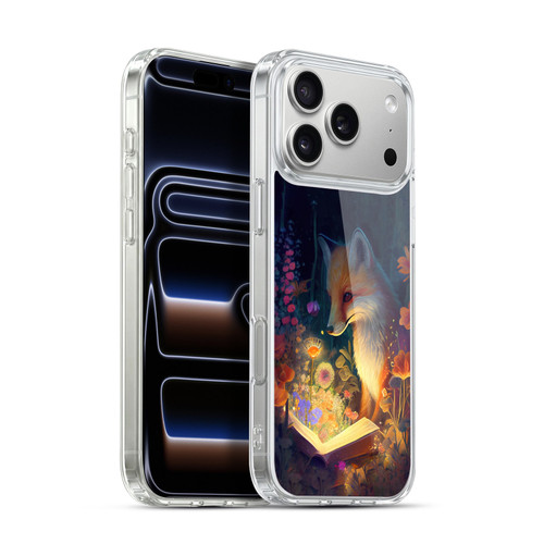 JK Stewart Art Fox Reading Soft Gel Case for Apple iPhone 17 Pro Max