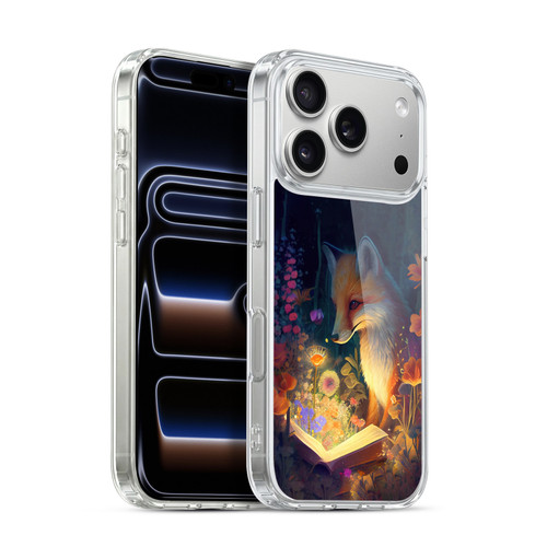 JK Stewart Art Fox Reading Soft Gel Case for Apple iPhone 17 Pro