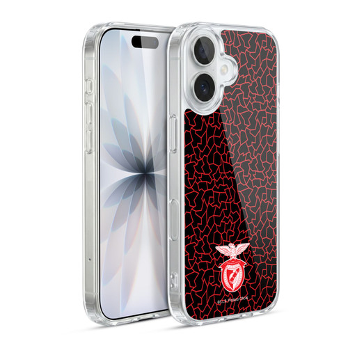 S.L. Benfica 2021/22 Crest Mosaic Pattern Soft Gel Case for Apple iPhone 17