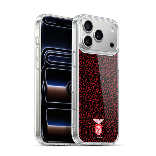 S.L. Benfica 2021/22 Crest Mosaic Pattern Soft Gel Case for Apple iPhone 17 Pro Max