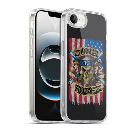 Guns N' Roses Band Art Flag Soft Gel Case for Apple iPhone 16e / Apple iPhone 17e & MagSafe