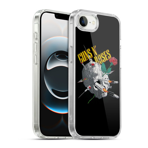 Guns N' Roses Band Art Needles Skull Vintage Soft Gel Case for Apple iPhone 16e / Apple iPhone 17e & MagSafe
