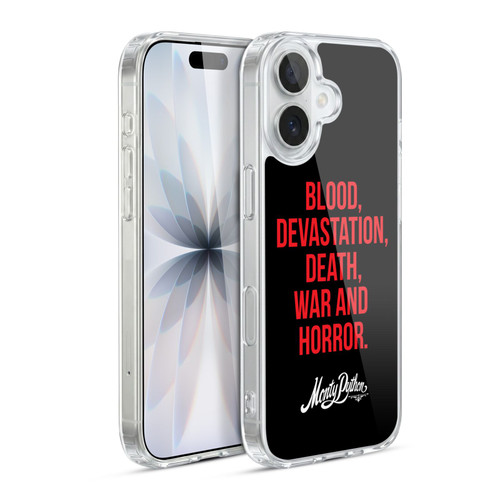 Monty Python Key Art Blood Devastation Death War And Horror Soft Gel Case for Apple iPhone 17