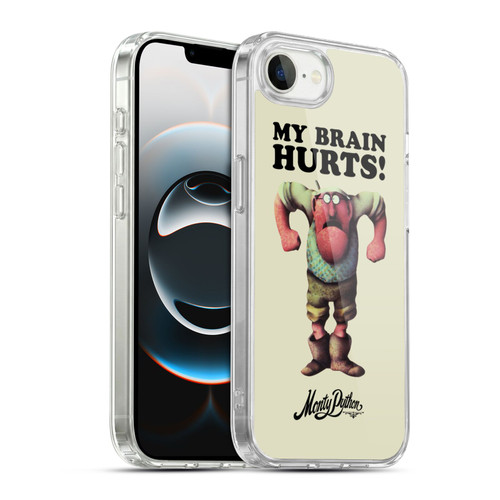 Monty Python Key Art My Brain Hurts Soft Gel Case for Apple iPhone 16e / Apple iPhone 17e & MagSafe
