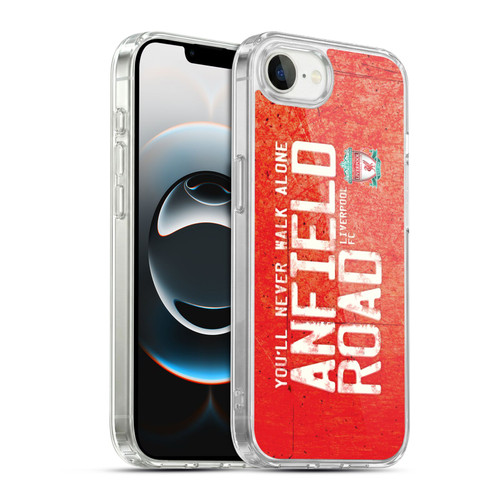 Liverpool Football Club Crest You'Ll Never Walk Alone Anfield Road Red Soft Gel Case for Apple iPhone 16e / Apple iPhone 17e & MagSafe