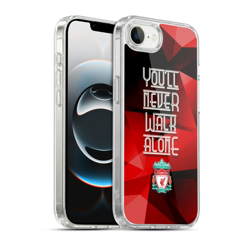 Liverpool Football Club Crest You'Ll Never Walk Alone Red Geo Soft Gel Case for Apple iPhone 16e / Apple iPhone 17e & MagSafe