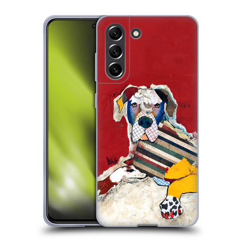 Michel Keck Dogs 2 Great Dane Soft Gel Case for Samsung Galaxy S21 FE 5G