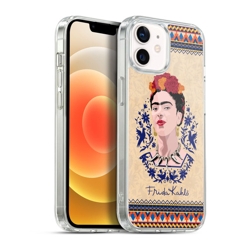 Frida Kahlo Portrait Navy Blue Soft Gel Case for Apple iPhone 12 / iPhone 12 Pro & MagSafe