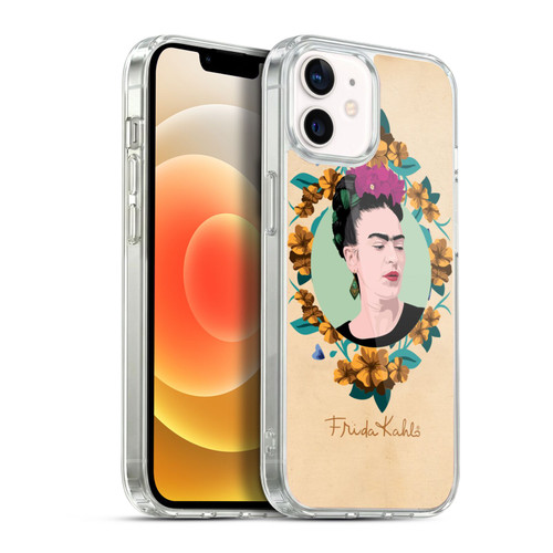 Frida Kahlo Portrait Purple Soft Gel Case for Apple iPhone 12 / iPhone 12 Pro & MagSafe