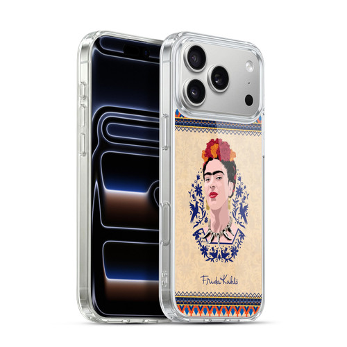 Frida Kahlo Portrait Navy Blue Soft Gel Case for Apple iPhone 17 Pro Max