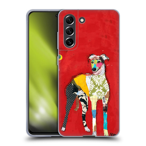 Michel Keck Dogs 2 Greyhound Soft Gel Case for Samsung Galaxy S21 FE 5G