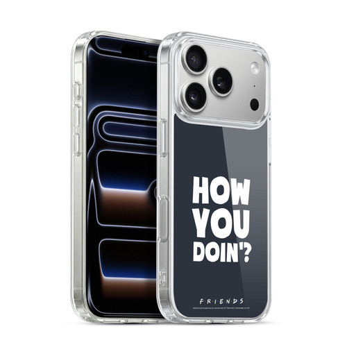 Friends TV Show Quotes How You Doin' Soft Gel Case for Apple iPhone 17 Pro