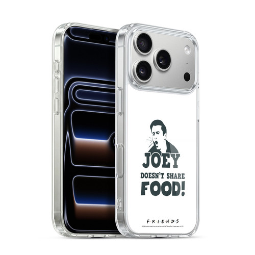 Friends TV Show Quotes Joey Food Soft Gel Case for Apple iPhone 17 Pro