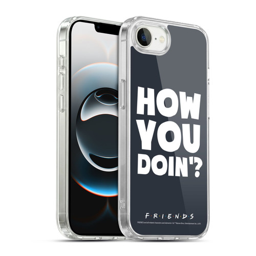 Friends TV Show Quotes How You Doin' Soft Gel Case for Apple iPhone 16e / Apple iPhone 17e & MagSafe