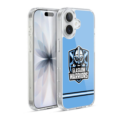 Glasgow Warriors Logo Stripes Blue Soft Gel Case for Apple iPhone 17