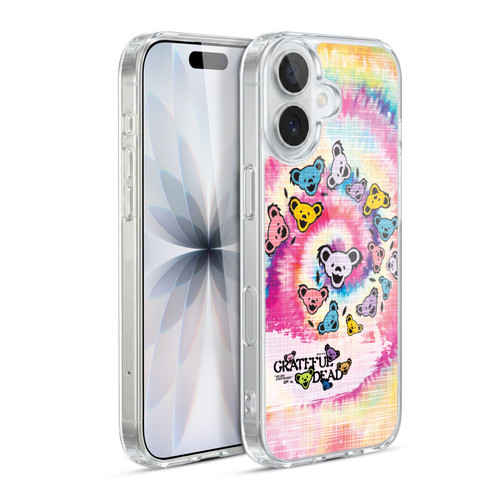 Grateful Dead Graphics Bear Tie Dye Soft Gel Case for Apple iPhone 17