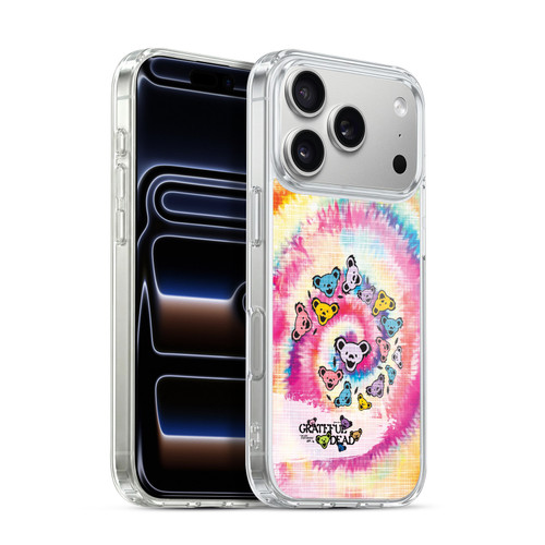 Grateful Dead Graphics Bear Tie Dye Soft Gel Case for Apple iPhone 17 Pro