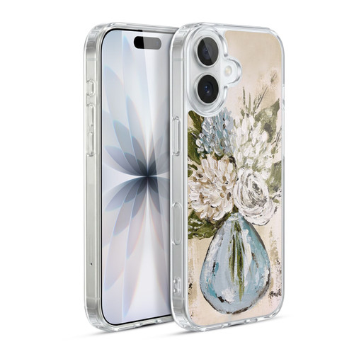 Haley Bush Floral Painting Blue And White Vase Soft Gel Case for Apple iPhone 17